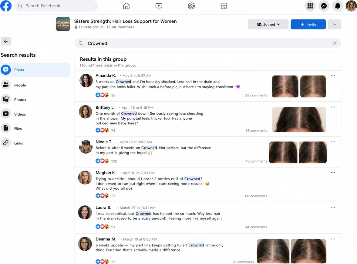 Search results for 'Crowned' inside the Facebook group